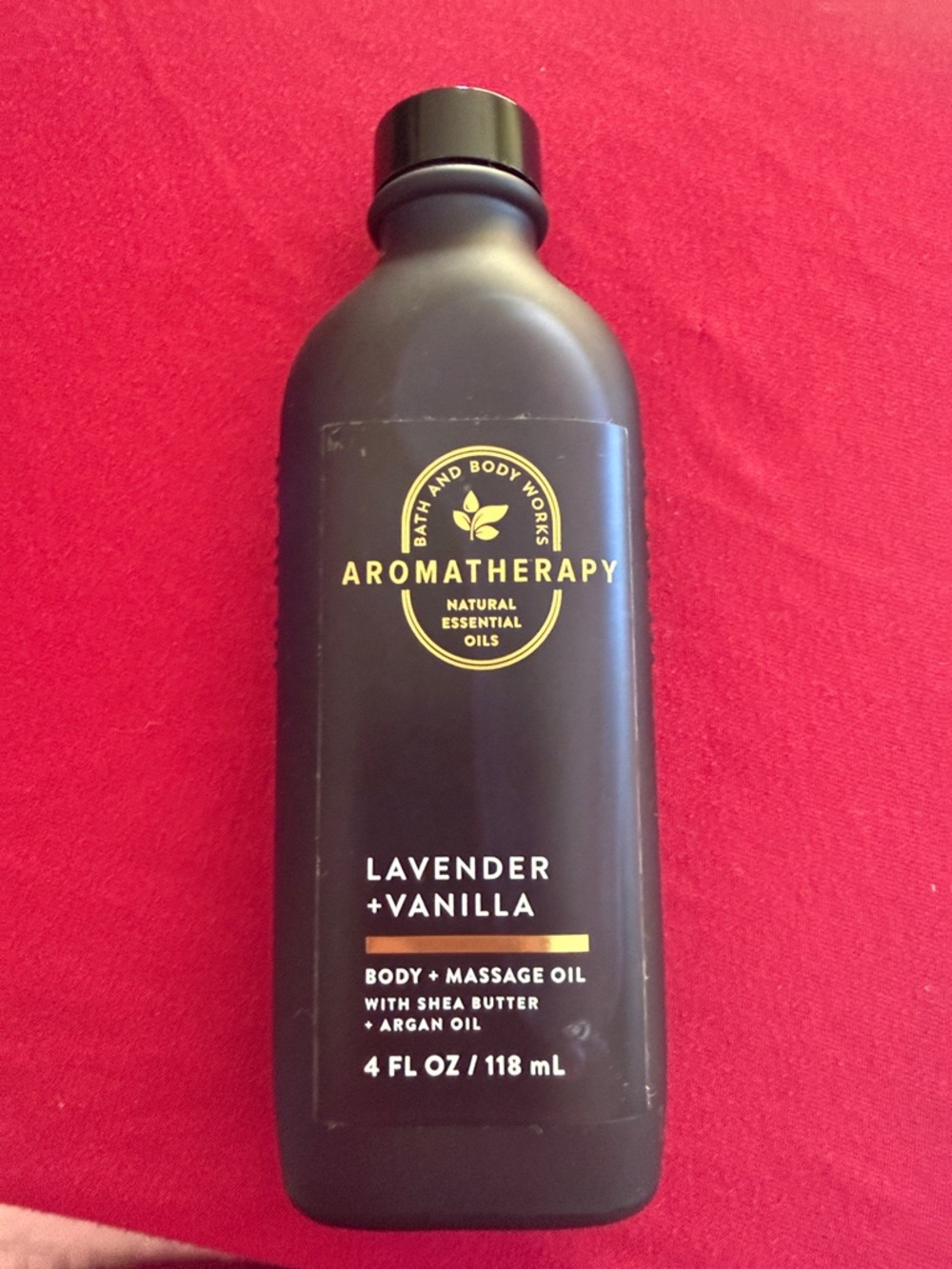 Bath & Body Works Lavender + Vanilla Body & Massage Oil - Purple